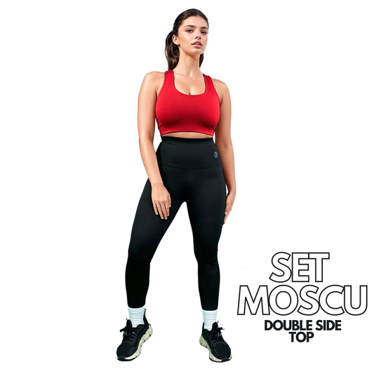 Set MOSCU  / Double Side Top + Leggins