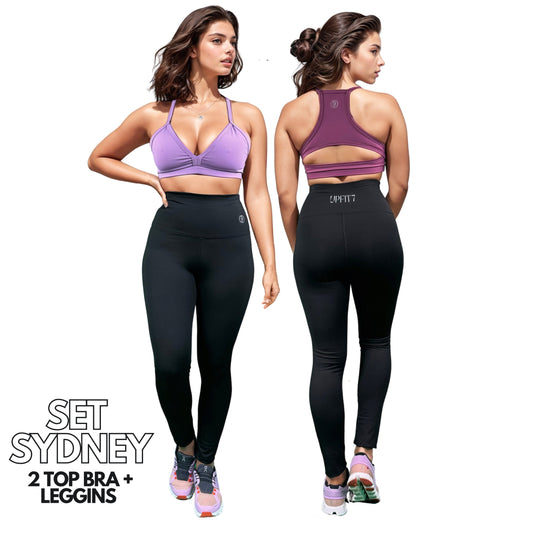 Set SYDNEY / 2 Top Bra + Leggins